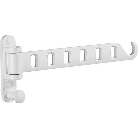 Cintres muraux Pliables pour Organiser la buanderie avec Crochets et Bras oscillant, Suspension Robuste (1/5)