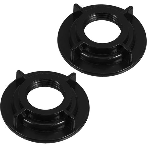 Écrou de Fixation du Robinet Cuisine Abs Noir 2 Pièces (1/5)
