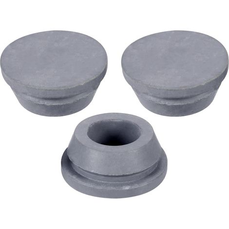 Climatisateur Vidange Bouchons 18mm Caoutchouc Bouchon Remplacement Pièce Accessoires pour Mini-Split Fenêtre AC, Gris Paquet (1/5)