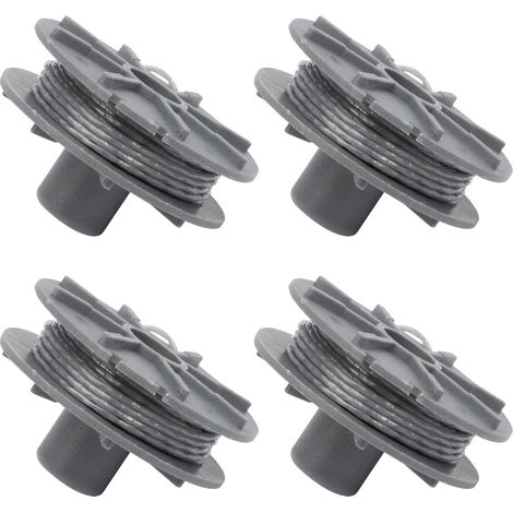 Lntyq 5307-20 Ersatzfadenspule 4 Stück für Gardena Rasentrimmer - Durchmesser: 1,6 mm - 6,1 m - Easycut-Spule für Typ 9805, 9806, 9807, 9808, 9809, 9827, 8846, 8847, 8848, 9870, 9872 (1/5)