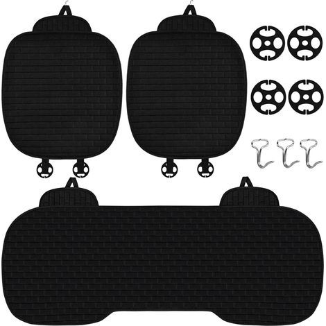 Set of 3 Non-slip Linen Car Seat Covers for SUVs and Trucks (1/5)