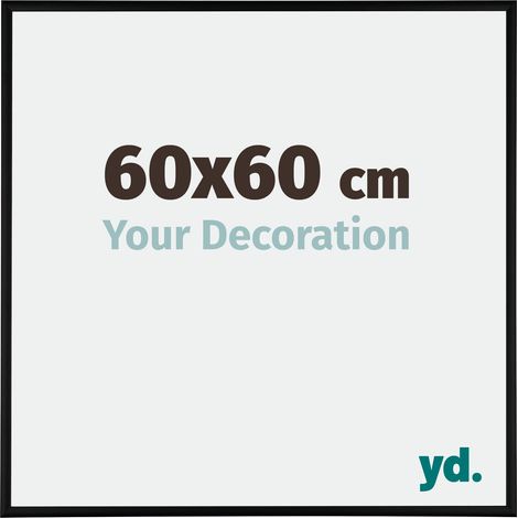yd. - Cadre photo 60x60 - Noir Mat - Aluminium - Kent (1/5)
