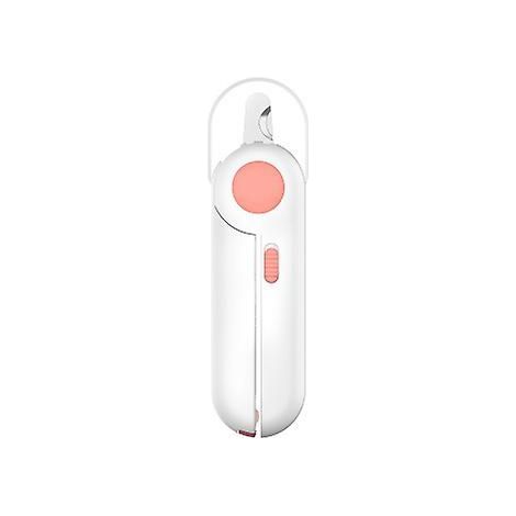 Professionelle Krallenschere für Hunde und Katzen, Sicherheitsbügel und LED-Licht mit Nagelfeilen für kleine Hunde, Katzen, Vögel, Kaninchen, Krallenschere für Haustiere, Pink Claws (1/5)