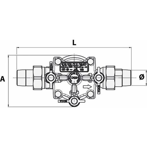 Desconector BA2860 controlable Unión Macho - Macho 20x27 (1/3)