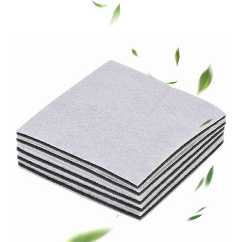 Set di 5 filtri universali bianchi per motore di aspirapolvere, 150x150 mm, ritagliabili (1/4)