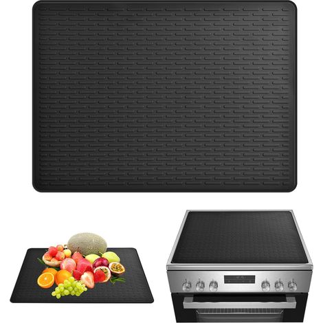 Hob Protector 76x53x0.2 cm for Kitchens (Black) (1/5)