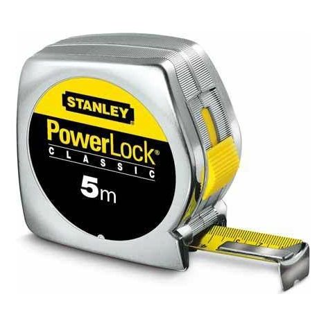 STANLEY flexometro powerlock 3m stanley 1-33-238 , Flexómetro De Cinta De Acero Al Carbono Revestida De Mylar® (Resistente A La Abrasión). Durabilidad