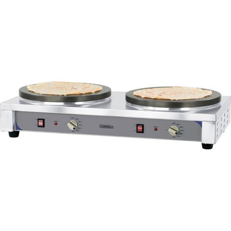 Crêpière professionnelle double premium - 2x40 cm - 5400W - Casselin
