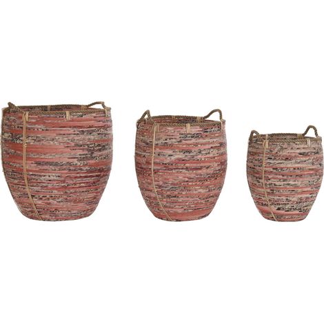 Cesta Set 3 Ratan 52X52X58 Melocoton (1/4)