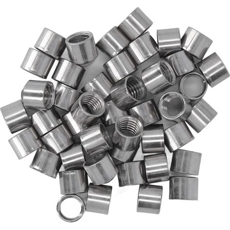 50-teiliges Set robuster Edelstahl-Kupplungsmuttern mit M8-Innengewinde für die Wartung und Reparatur von Maschinen (1/5)