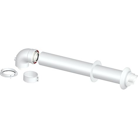 Kit scarico fumi coassiale orizzontale m/f 60/100 stabile packit u1 d60-100