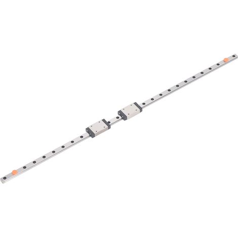 Kit de glissières miniatures à roulements pour rail de guidage linéaire MGN7H avec 2 blocs de glissement pour imprimantes 3D et pièces CNC 500 mm / 19,69 pouces