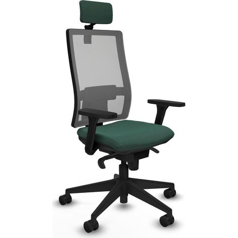 Piqueras et Crespo 3D066N2 Chaise de bureau verte confortable (1/3)