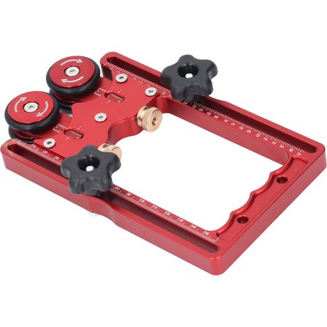Rouleau de guidage d'alimentation pour scie circulaire de table, roulement unidirectionnel à double roue, rail de 160 mm, pour le travail du bois (1/5)