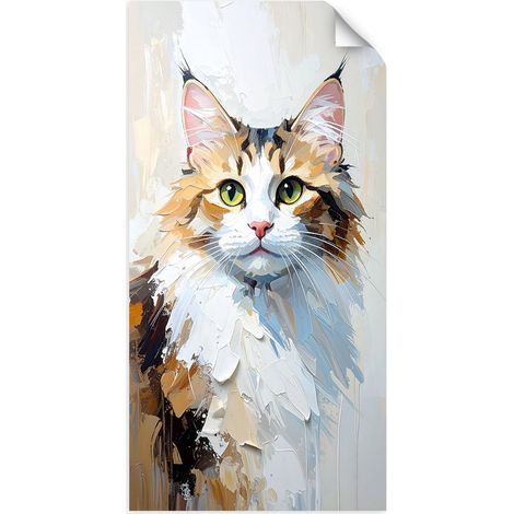 Selbstklebendes Poster – Wandsticker Katze Tier 40x80 cm (1/3)