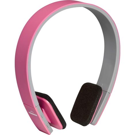 Denver BTH-204PINK Auricolare senza fili e con fili Fascia per chiamate/musica MicroUSB Bluetooth Rosa, White