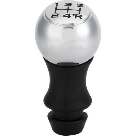Pomello del cambio a 5 marce – Nero, realizzato in gomma resistente ed ergonomica, compatibile con i cambi manuali standard (1/4)