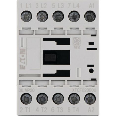 Eaton Contactor de potencia, 4 polos, accionamiento de corriente alterna, carga óhmica (AC-1): 22 A, 230 V 50 Hz, 240 V 60 Hz, bornes de tornillo, 276970