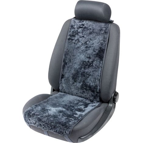 Housse de siège en agneau Cosmo anthracite 12-14mm hauteur de fourrure, 1 pièce (1/5)