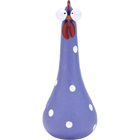 Décoration de Jardin Résine Poule Long Cou Grand Yeux 20cm Violet 1pc (1/4)