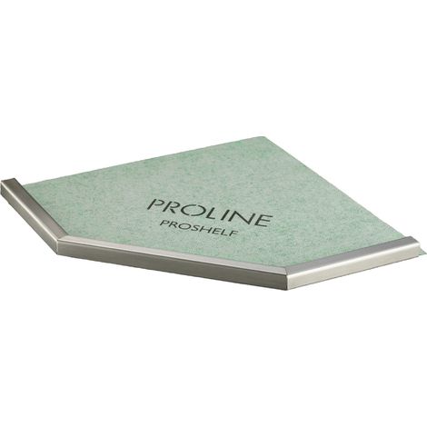 PROSHELF DN mit PRODECOR Q Edelstahl V2A, 11mm, gebürstet, 200x140mm