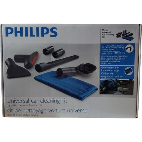 KIT PER LA PULIZIA DELL'AUTO  Kit di accessori per la pulizia dell'auto Philips (1/5)