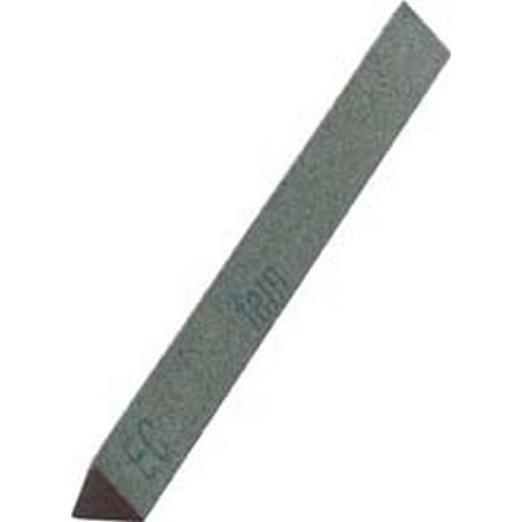 Lima abrasiva de carburo de silicio, triangular, dimensiones : 10 x 100 mm, Grano 220 (1/2)