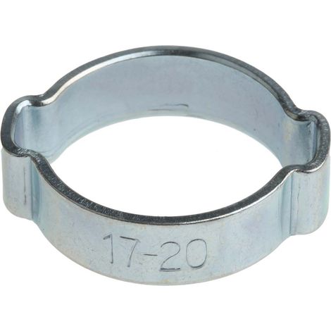 Collier de serrage pour tuyau de type O, Acier, 17 20mm ( Prix pour Sachet de 15 )