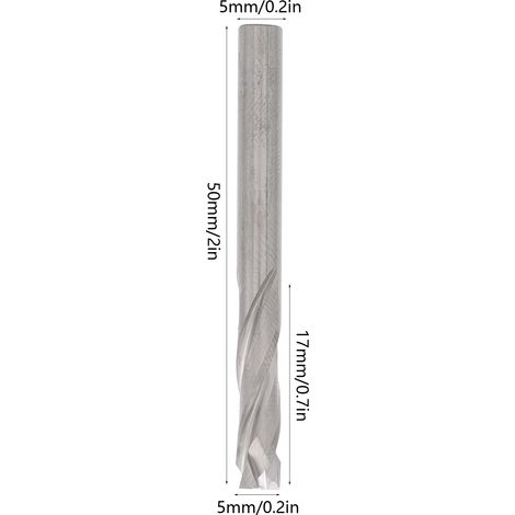 Fraise composite à 3 dents pour aluminium, 551750 mm (1/5)
