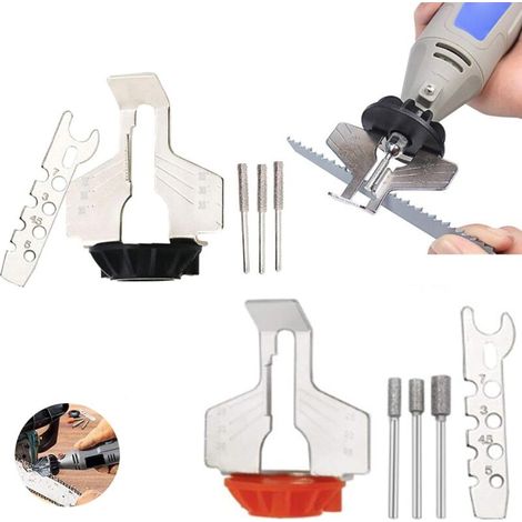 Kit per affilare motoseghe, kit di accessori per affilare motoseghe rotative, accessorio per affilare motoseghe, affilacatene, guida per trapano, attrezzo per catene di motosega (2 set)