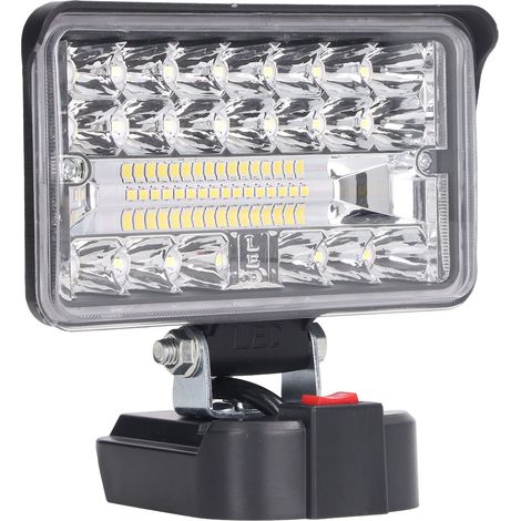 Projecteur de travail LED 4 pouces 108 W 5600 lm haute luminosité, boîtier ABS ignifugé, éclairage d'urgence pour BL1815 (1/5)