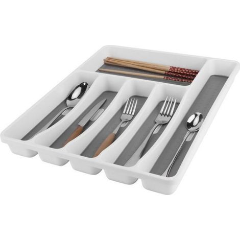 Organiseur de tiroir pour couverts, couteaux, fourchettes, range-couverts, boîte de rangement, accessoires de cuisine Femeo (1/5)
