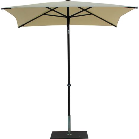 Ombrellone da Giardino 2x2 m Palo Ø38 mm in Alluminio Tessuto Poliestere Trend Ecru (1/5)