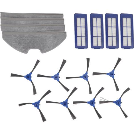 Kit Filtre Balai Robot G10/G30 – 4 Filtres, 4 Chiffons, 8 Brosses Latérales (1/5)