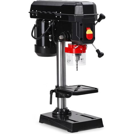 Lunsy – Perceuse à colonne 13mm – Vitesse variable – Angle de perçage 0° à 45° – Pour bois dur, métal et plastique – Structure stable (1/5)