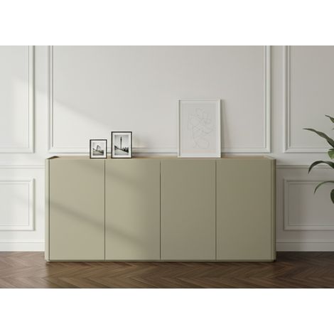 BOBOCHIC - Buffet 4 portes 200 cm ANYRA   Vert