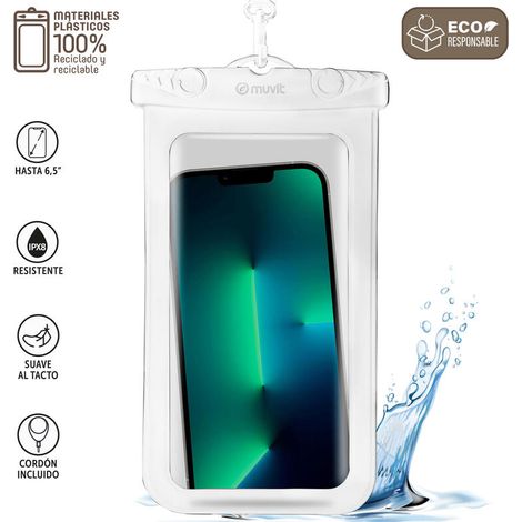 muvit for change funda acuática universal hasta 6,5 IPX8 blanca