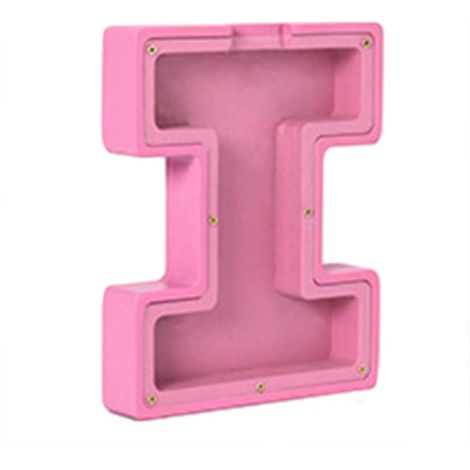 Tirelire simple en forme de lettre majuscule élégante et pratique pour économiser de l'argent cadeau idéal pour la fête des enfants - I (1/4)