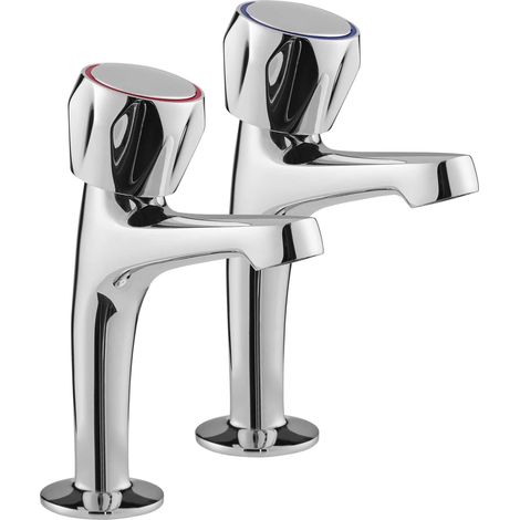 Deva Vitality Round Sink Taps Pair - Chrome (1/2)