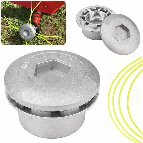 Aluminum Grass Trimmer Head, Grass Mower Head for Lawn Mower Accessories for Garden, Lawn, Patio (1/5)