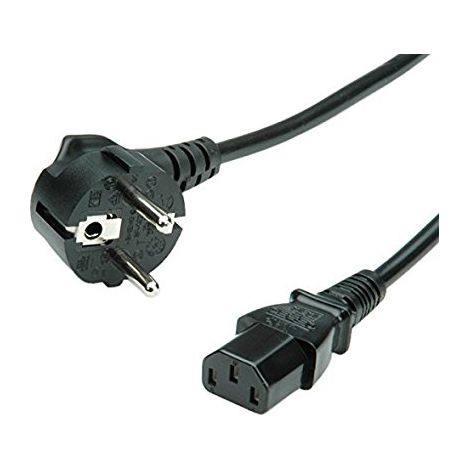 Bachmann 351.167 cable de transmisión Negro 0,5 m Enchufe tipo F C13 acoplador