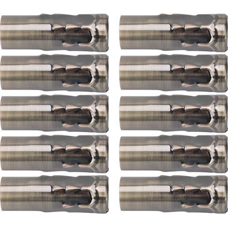 10 Stück E14 Metallröhrchen für Kerzenfassungen, Lampenhalter, Beleuchtungszubehör, Bronze, 25 x 80 mm (1/5)