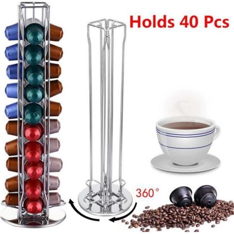 CAFE-DOSETTETaille 5 2020 porte-dosettes de café Nespresso en option, support rotatif pour capsules de café, support d'organisat (1/3)