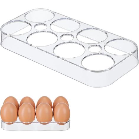 Supports Œufs Frigo 17.5x8.5cm, porte-oeufs rangement récipient boîte (1/4)