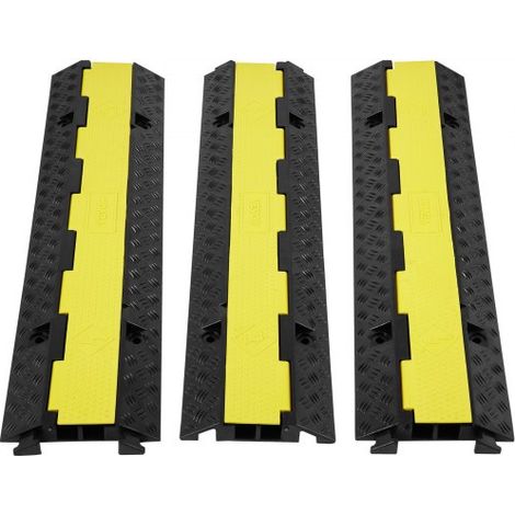 Rampe de Protection Cable 3PCS 2 Canaux Passage de Cable au Sol (1/5)