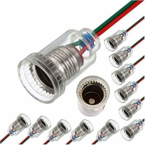 15 Stück E10 LED-Schraubfassung, kleine E10-Lampenfassung, Stecker mit kabelloser Lampenbasis für elektrische Hausprüfungen.
