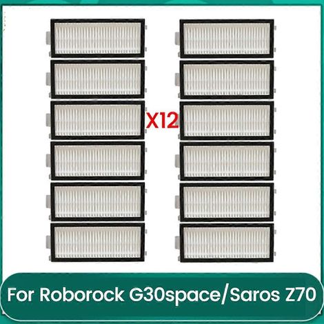 Filtre de HEPA Filtres pour Saros Z70 / G30space Aspirateur pièce détachée Lavable Filtre 12PCS (1/5)