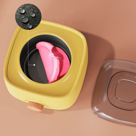 Mini appareil de soin à la cire multifonctionnel intelligent antiadhésif avec prise européenne standard jaune - BLUE ZOO (1/3)