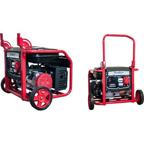 Gruppo elettrogeno/Generatore di corrente 2800W - 220/380V avviamento elettrico carrellato
