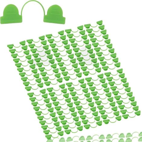 100 pieces greenhouse clips film row cover net tunnel hoop clip frame shade netting rod clip greenhouse film clips garden hoops for flower beds (6mm) (1/5)